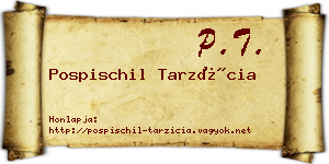 Pospischil Tarzícia névjegykártya